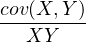 cov(X,Y-)
   XY