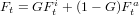 Ft = GF it + (1- G )Fat
