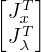  [  ]
 JTx
 JTλ