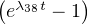 ( λ38t   )
 e    - 1