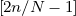 [2n∕N - 1]