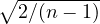 ∘2-∕(n---1)